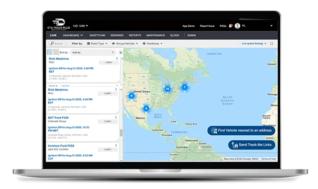 ETA Track Plus Mobile App